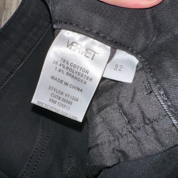 Black Vervet Distressed Skinny Jeans - Picture 5 of 5